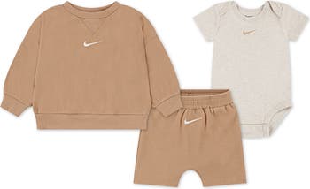 Essentials Sweatshirt, Shorts & Bodysuit Set