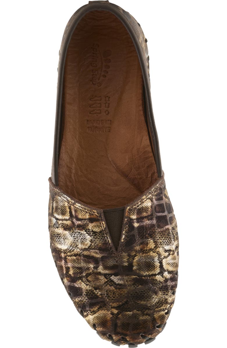 Spring Step Kathaleta Flat, Alternate, color, Dark Brown Multi