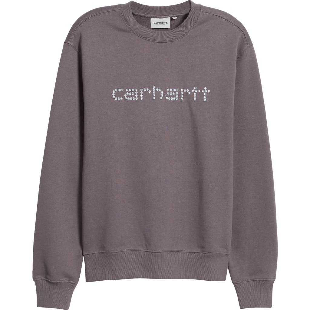 Carhartt Work In Progress Rivet Script Cotton Sweatshirt In Manta