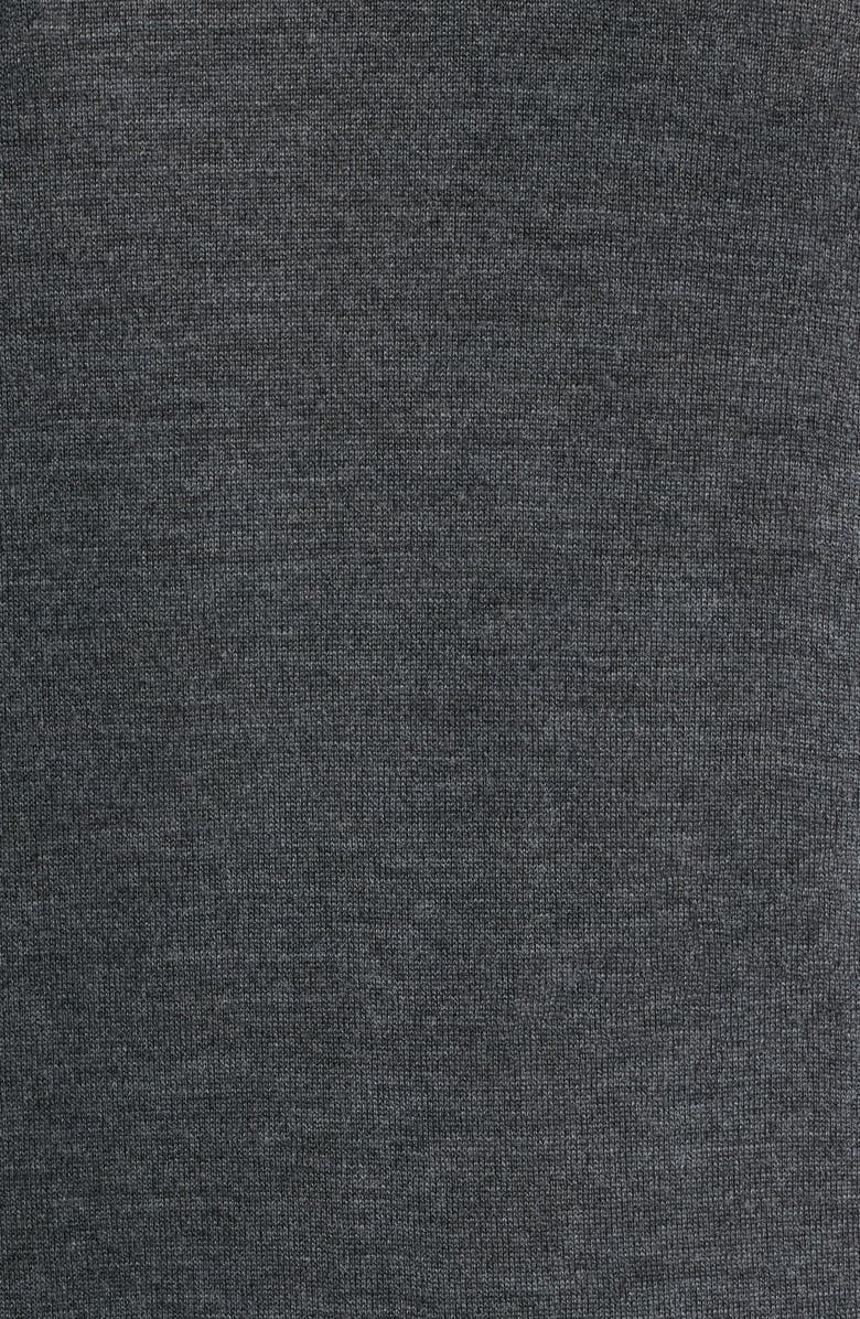 Jack Victor Mock Neck Wool & Silk Sweater, Alternate, color, Grey
