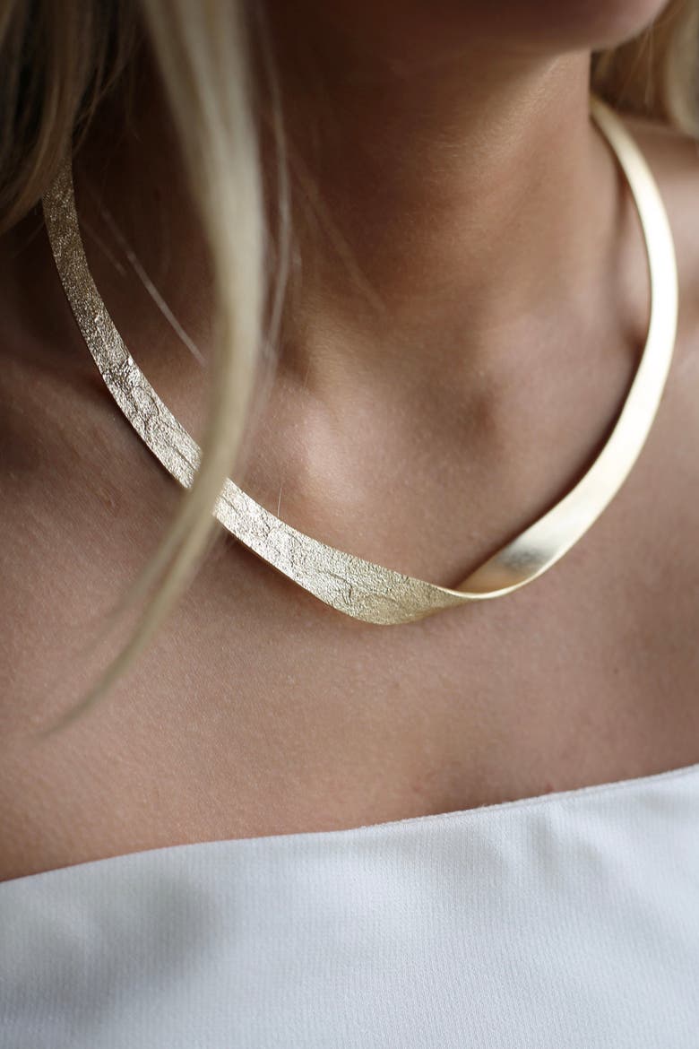 Praise Necklace, Alternate, color, Gold