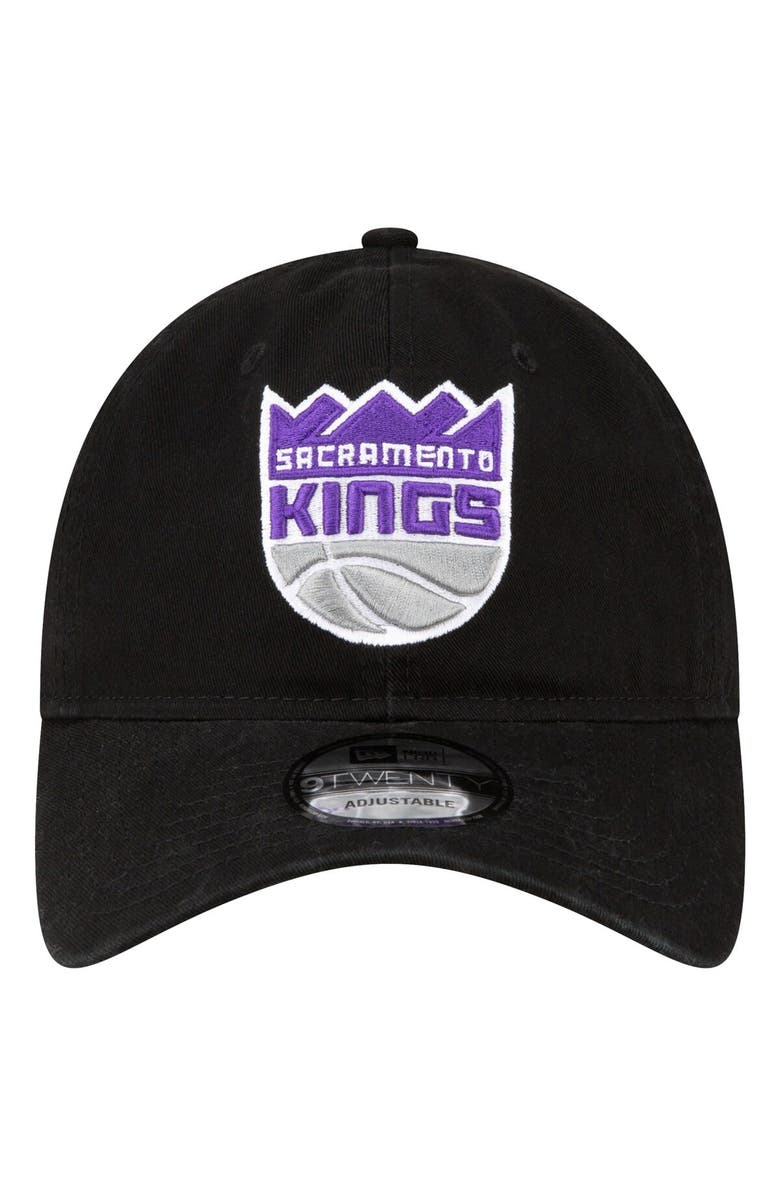 New Era Men's New Era Black Sacramento Kings Team 2.0 9TWENTY Adjustable Hat, Alternate, color, Black