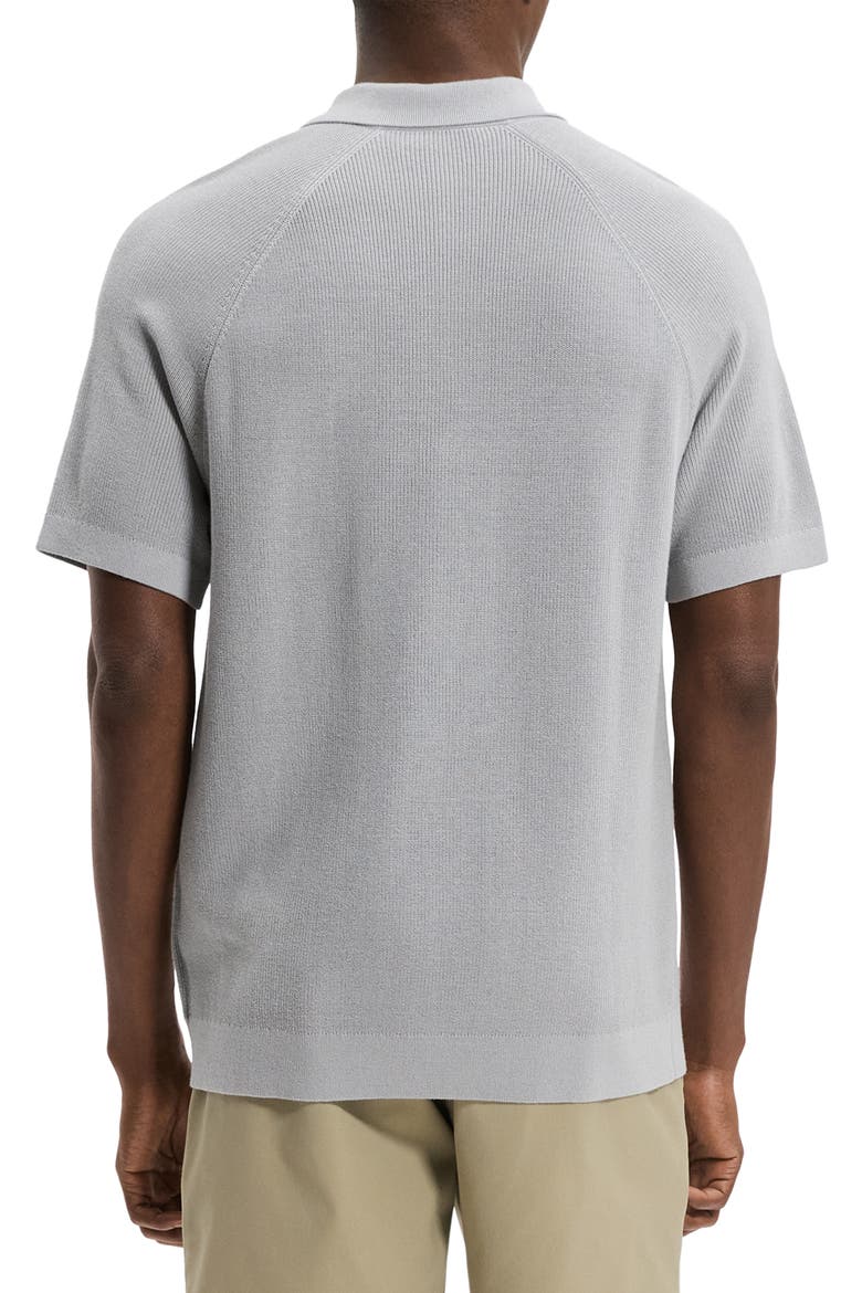 Tactile Cotton Quarter Zip Polo, Alternate, color, NEW DARK VAPOR