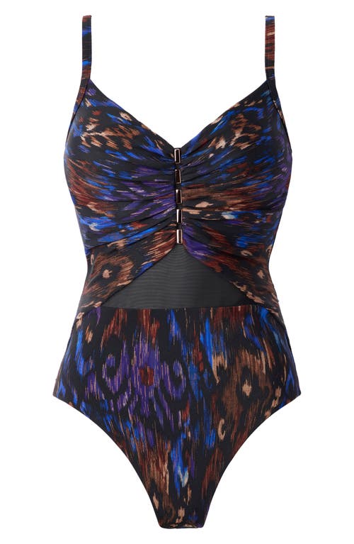 Shop Miraclesuit ® Tapiz Mariposa One-piece Swimsuit In Black/multi
