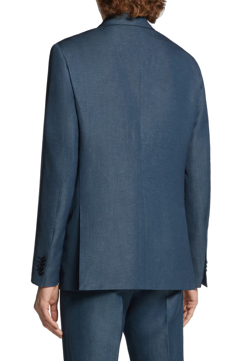 Trofeo Wool & Linen Sport Coat, Alternate, color, BLUE
