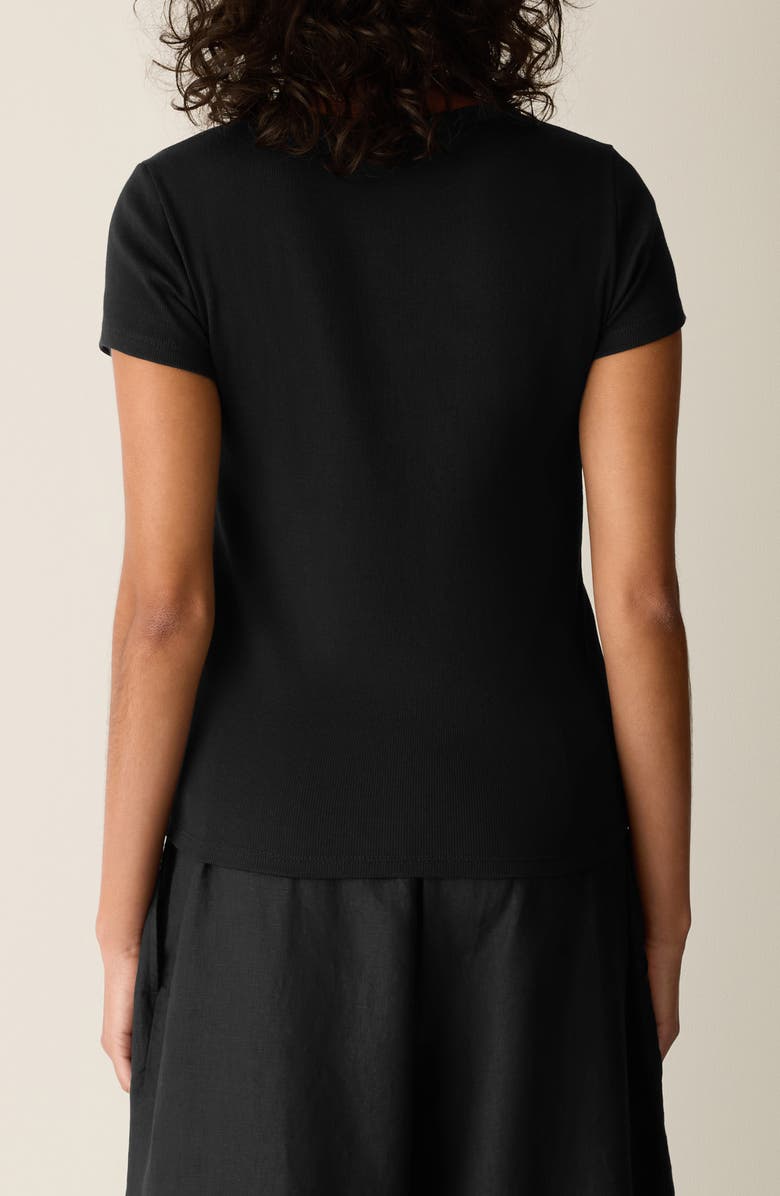 Eileen Fisher Crewneck T-Shirt, Alternate, color, Black