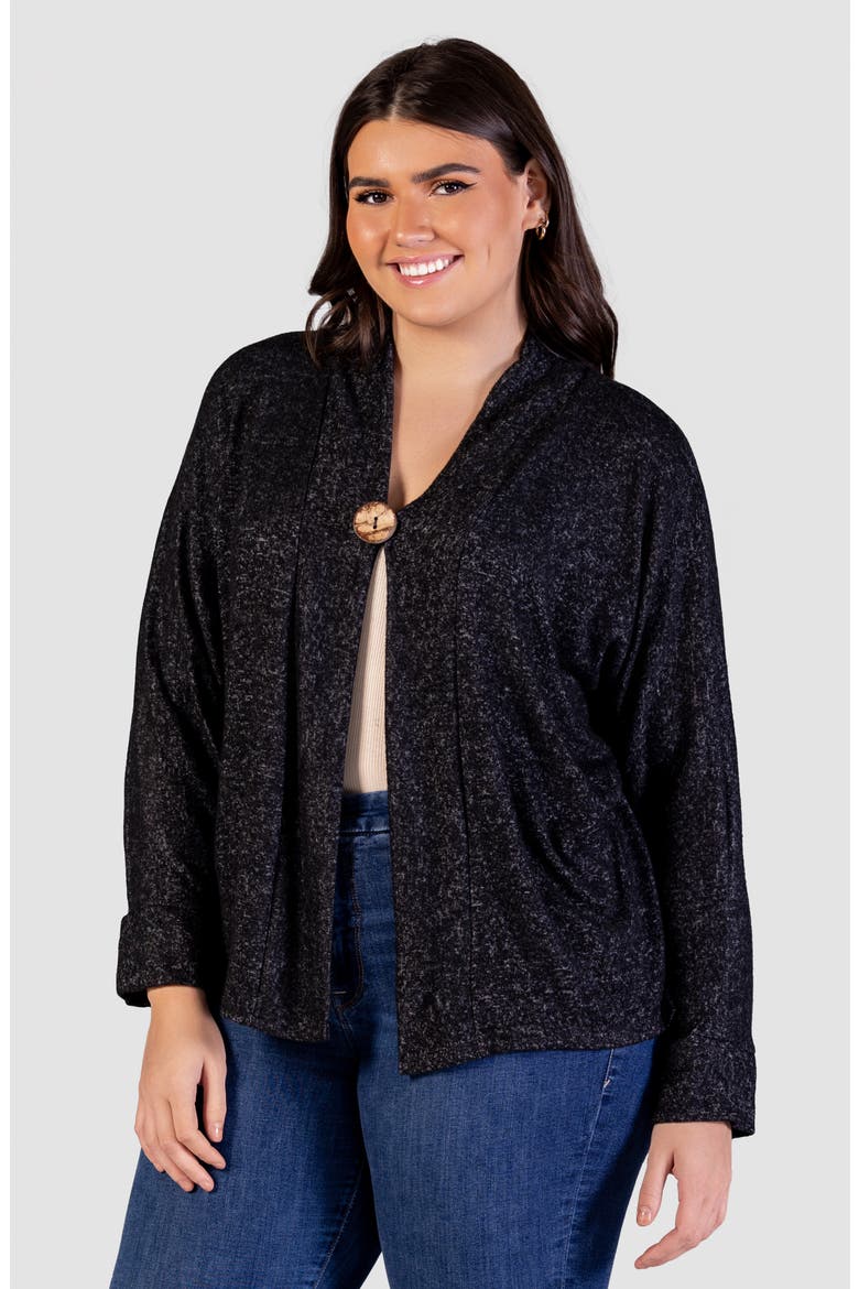 One-Button Cardigan, Alternate, color, BLACK