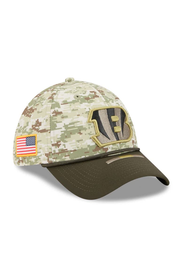 Men's New Era  Camo Cincinnati Bengals 2025 Salute to Service 39THIRTY Flex Hat, Main, color, Camo