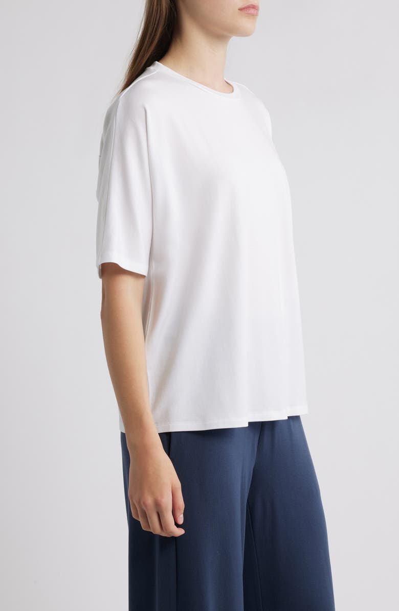 Eileen Fisher Boxy Crewneck T-Shirt, Alternate, color, White