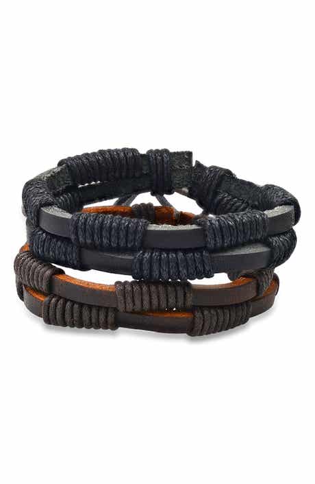 Men's Braided Leather Bracelets