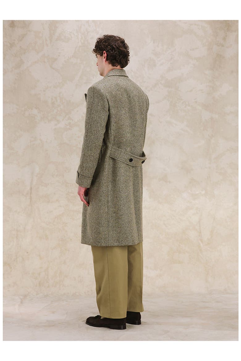 Double Breasted Bogart Coat, Alternate, color, Green