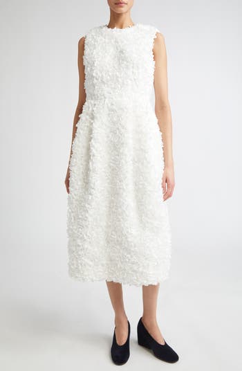 Comme des Garçons Floral Appliqué Tulle Sheath Dress | Nordstrom