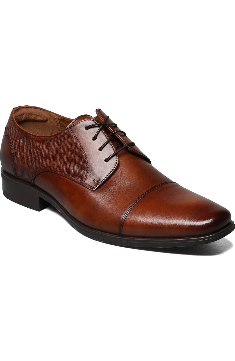 Florsheim Jackson Cap Toe Derby, Main, color, Cognac