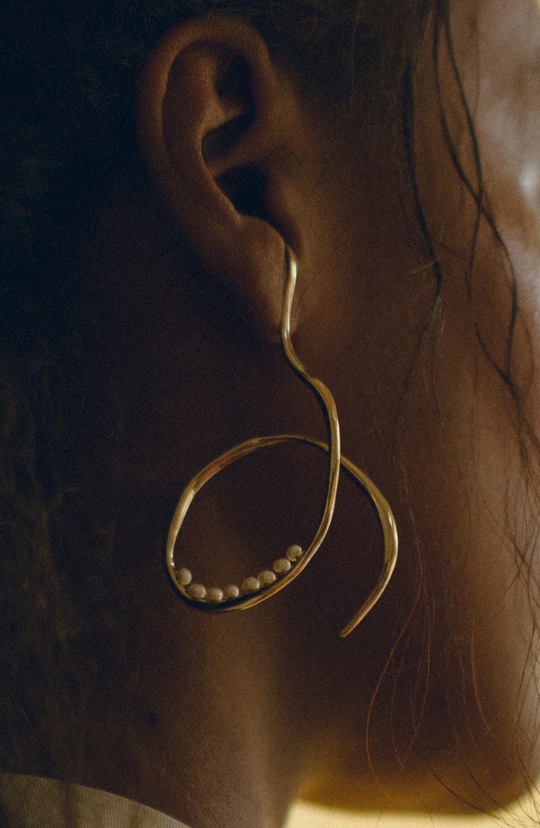 FARIS Vinea Freshwater Pearl Earrings, Alternate, color,