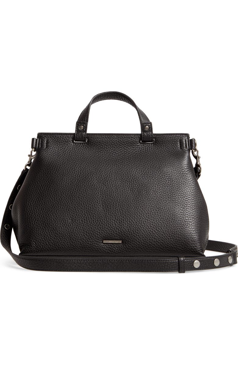 Rebecca Minkoff Medium Keith Suede & Leather Satchel, Alternate, color,