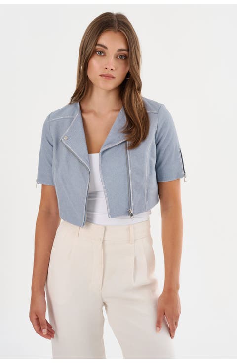 Kirsi | Cropped Biker Jacket