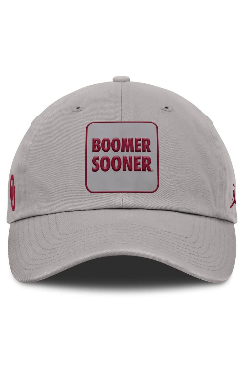 Jordan Brand Men's Jordan Brand Gray Oklahoma Sooners Local Club Adjustable Hat, Alternate, color, Gray