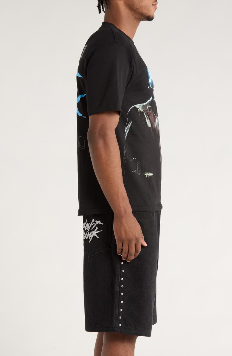 PLEASURES x Daft Punk Duo Cotton Graphic T-Shirt, Alternate, color, Black