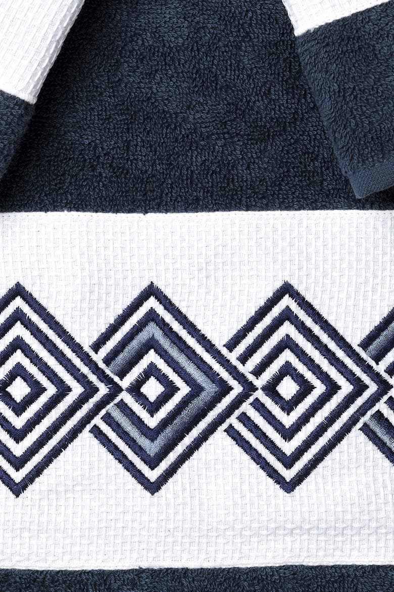 Noah 3-Piece Embellished Towel Set - Teal, Main, color, MIDNIGHT BLUE