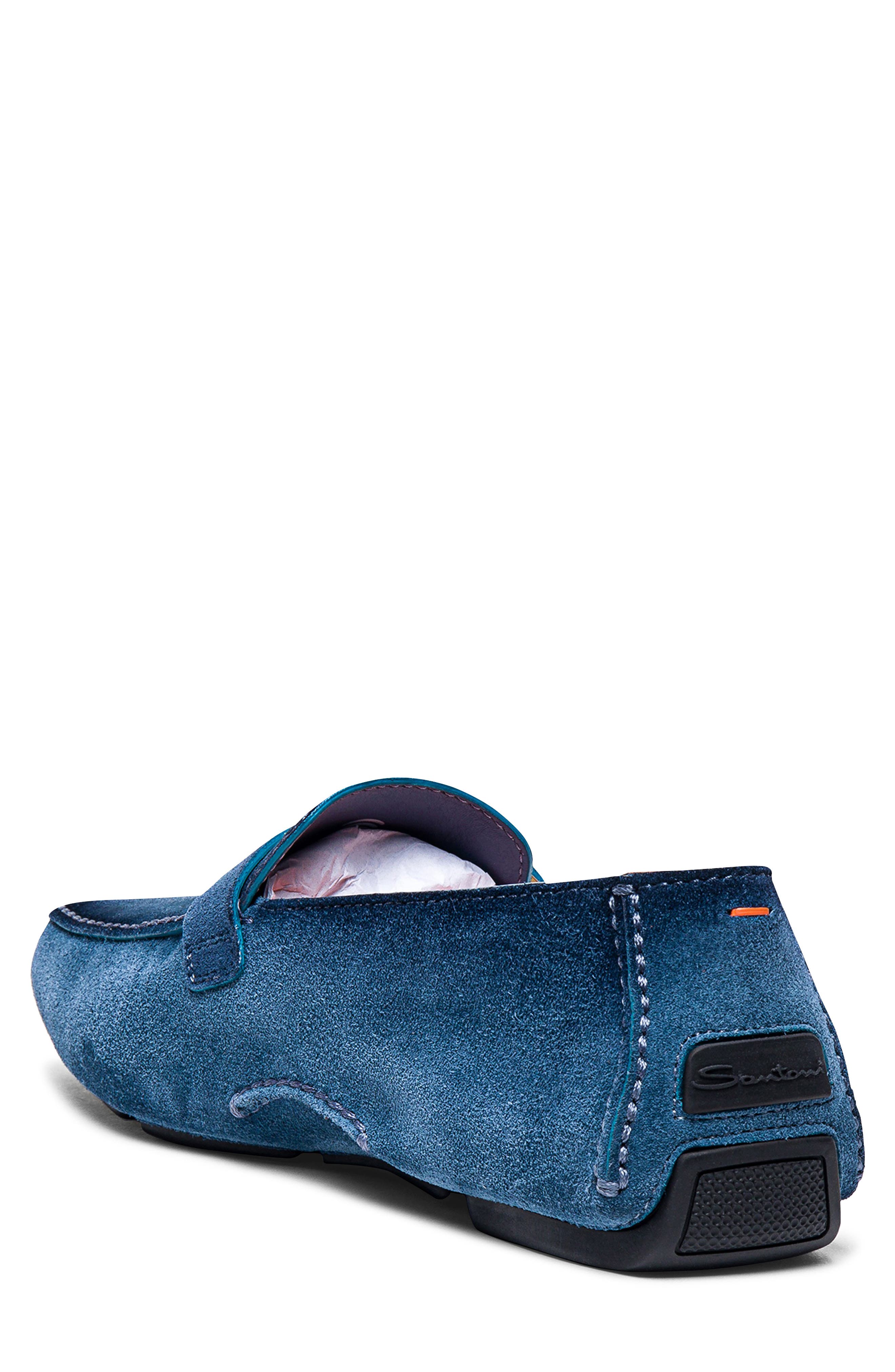 Santoni Hamel Moc Toe Loafer, Alternate, color, 