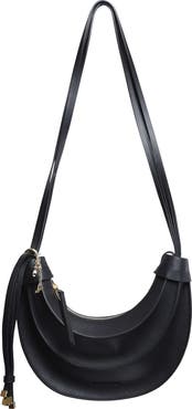 FARM Rio Small Leather Banana Crossbody Bag
