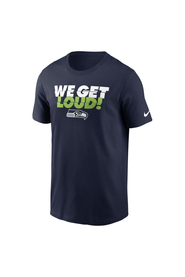 Men's Nike College Navy Seattle Seahawks Hometown T-Shirt, Alternate, color, College Navy