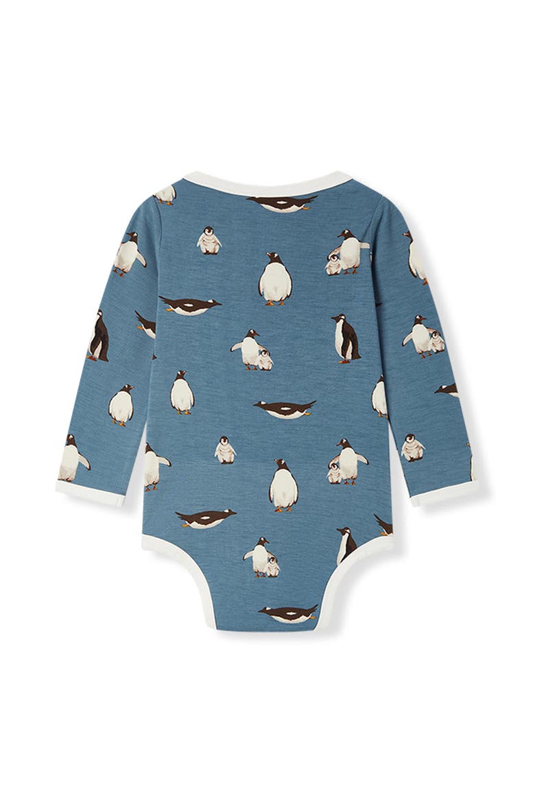 Luxe Stretch Long Sleeve One Piece, Main, color, Penguin
