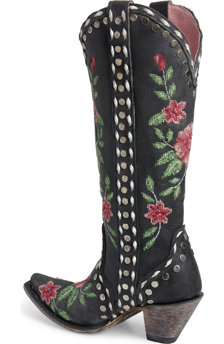 Lane Boots x Junk Gypsy Wild Stitch Embroidered Boot, Alternate, color,
