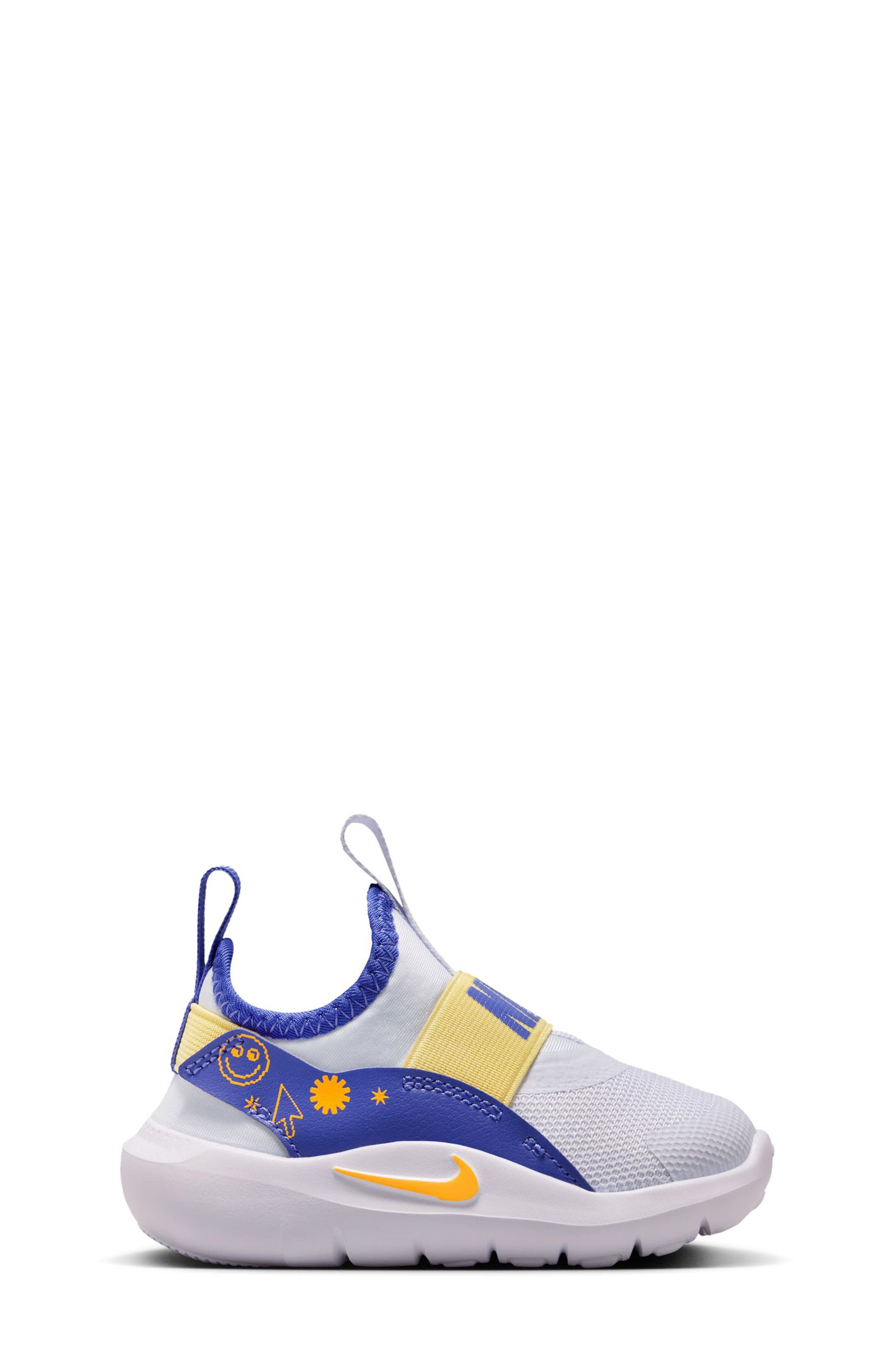 Nike Kids' Flex Runner Sneakers, Alternate, color, Football Grey/ Orange/ Lapis