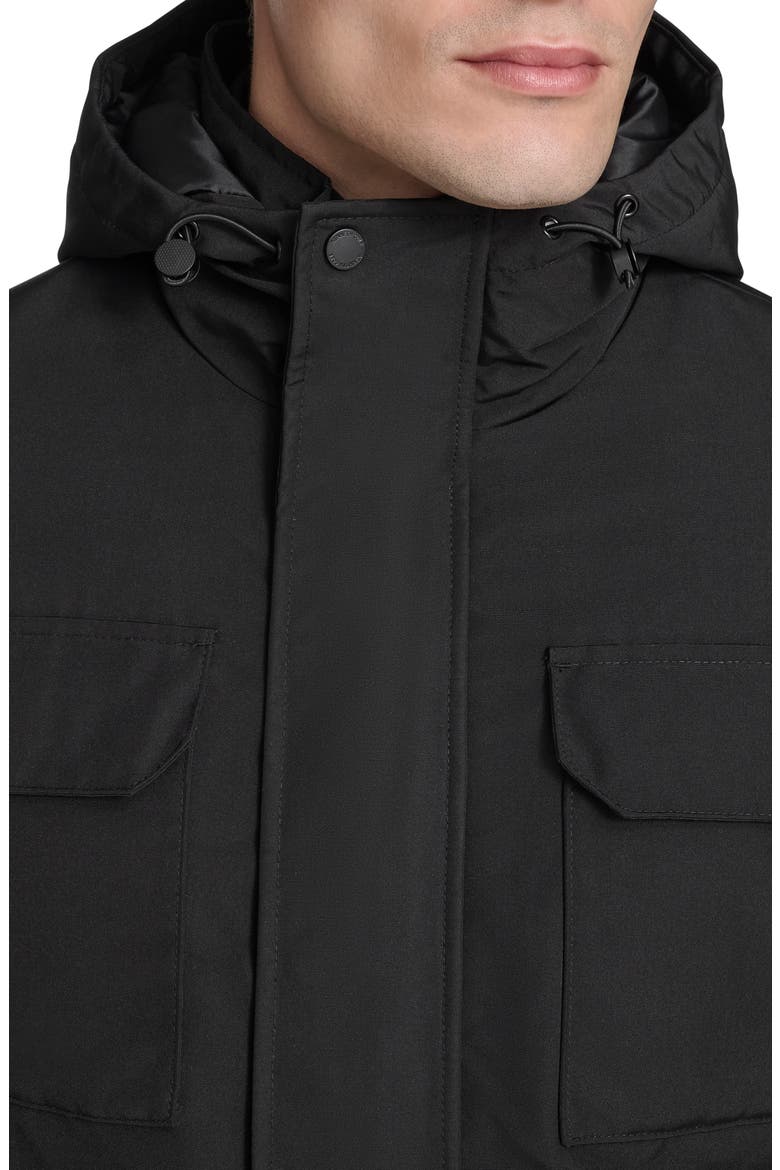 Oxford Water Resistant Parka, Alternate, color, BLACK