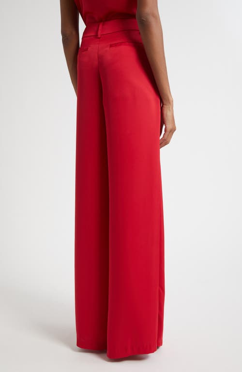 Ramy Brook Oscar Pleated Pants In Red
