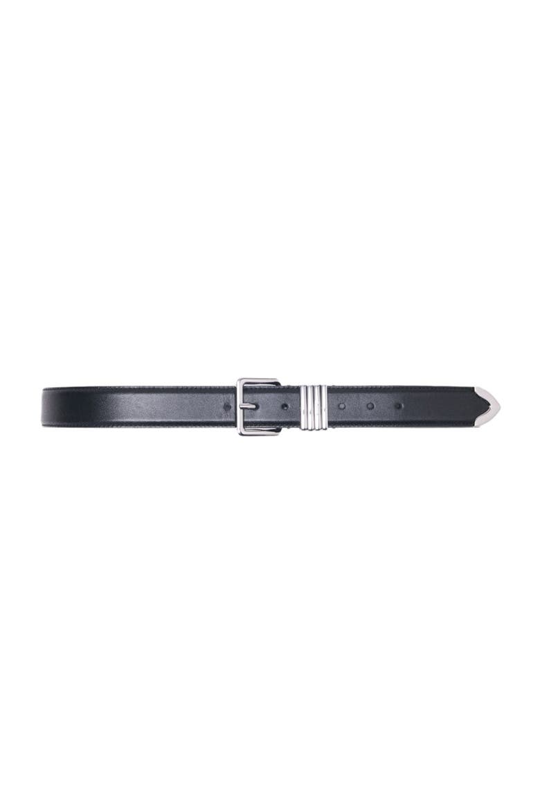 Smooth leather belt, Main, color, Black