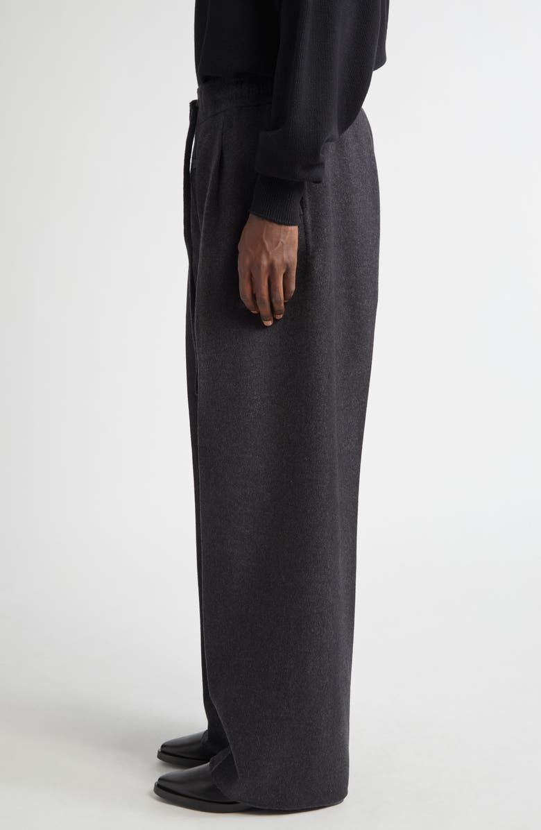 Fear of God Wide Leg Virgin Wool & Cashmere Drawstring Pants, Alternate, color,