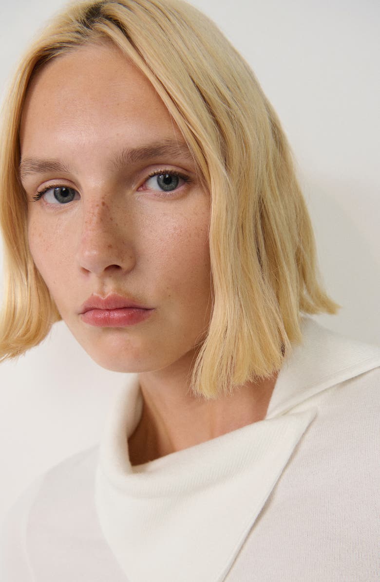 MANGO Camp Collar Sweater, Alternate, color, 