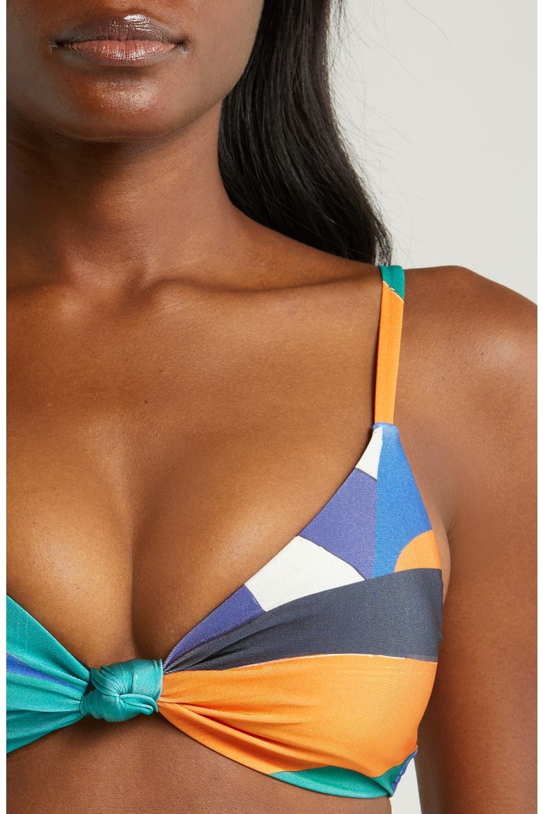 Vista Knot Bikini Top, Alternate, color, TUSCAN WAVES