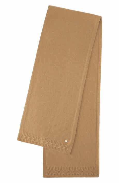 Candine Cable Trim Cashmere Scarf