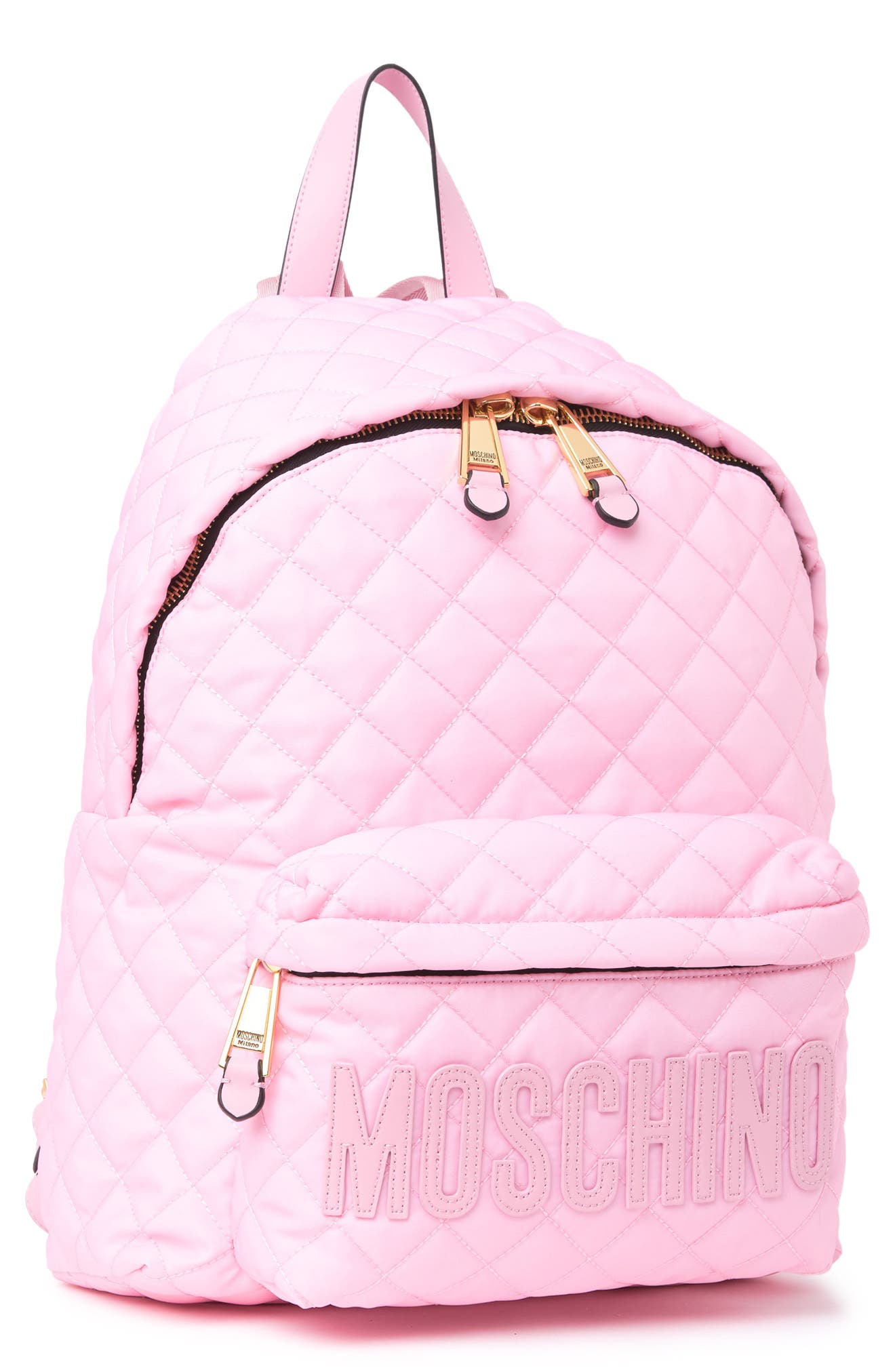Moschino Quilted Logo Backpack | Nordstromrack display picture 2