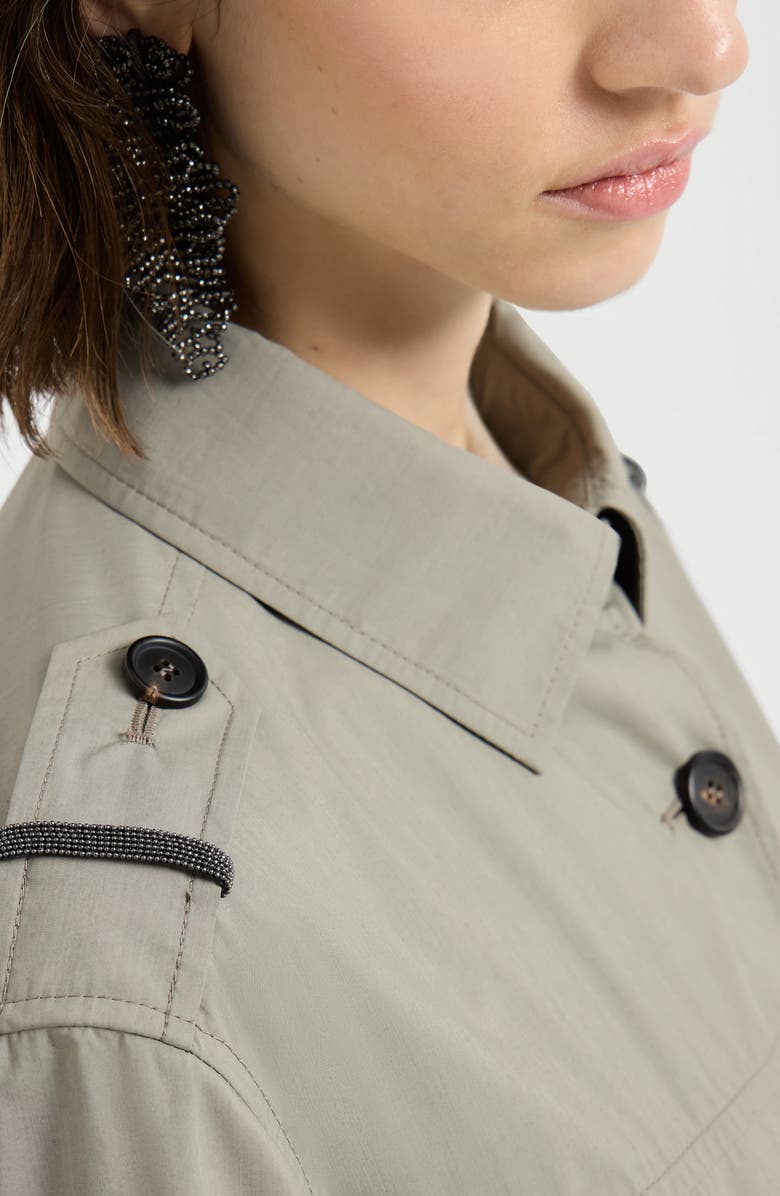 Brunello Cucinelli Outerwear with monili, Alternate, color, Khaki