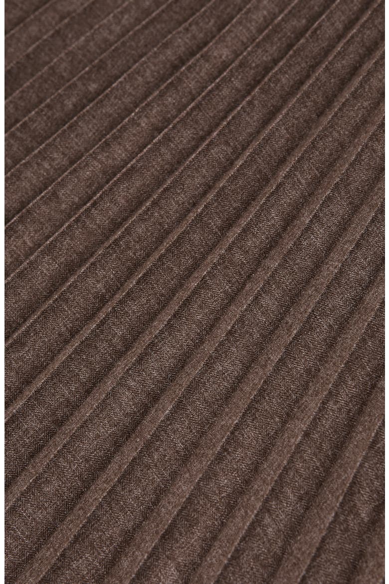 Kember High Waist Pleated Midi Skirt, Alternate, color, MOCHA BROWN
