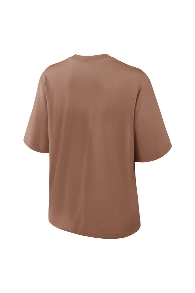 Women's Nike Brown Cleveland Browns Glory Arch Boxy T-Shirt, Alternate, color, Brown