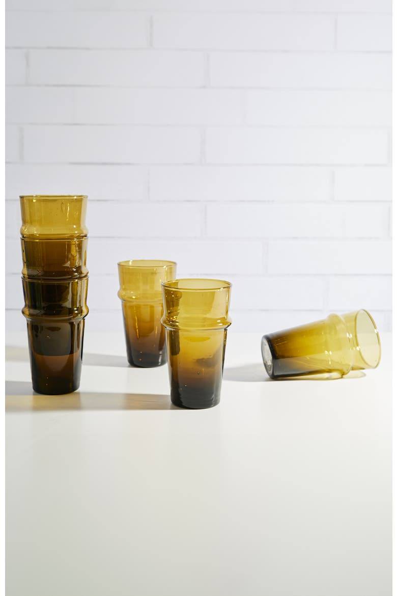 Beldi Stacking Glass, Alternate, color, YELLOW