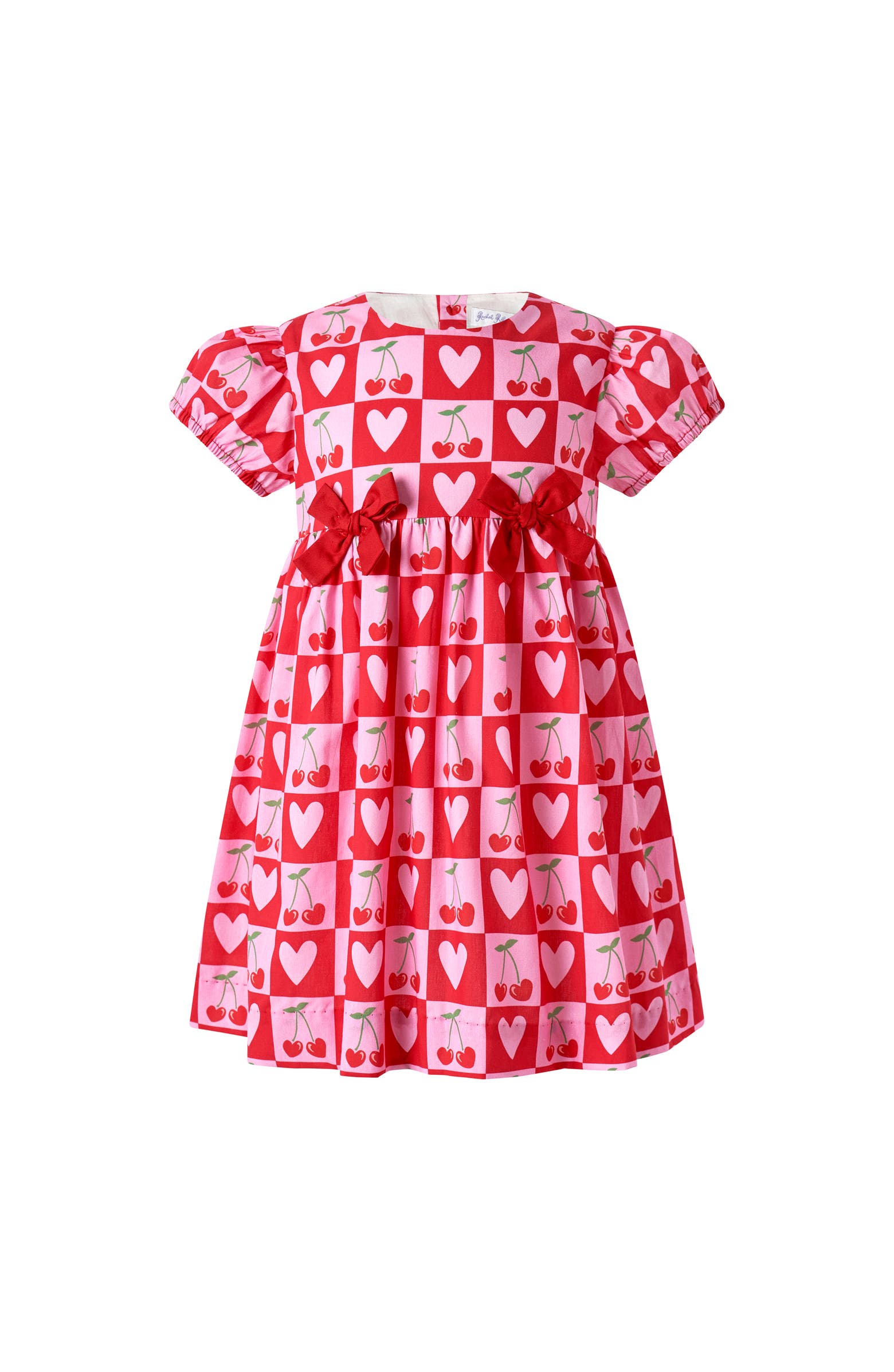 Rachel Riley Cherry Heart Bow Dress | Nordstrom
