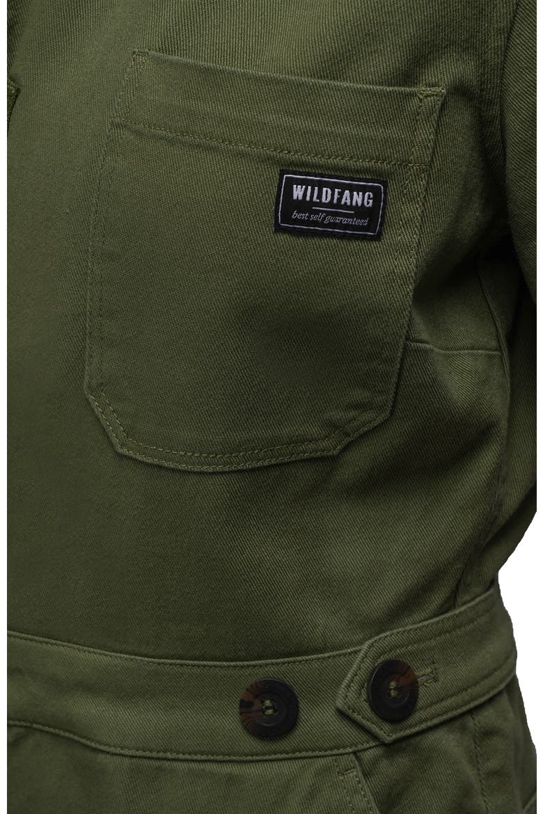 Essential Denim High Waisted Coverall, Alternate, color, MOSS GREEN