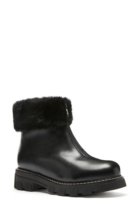 Abba Genuine Shearling Lined Waterproof Bootie (Women)