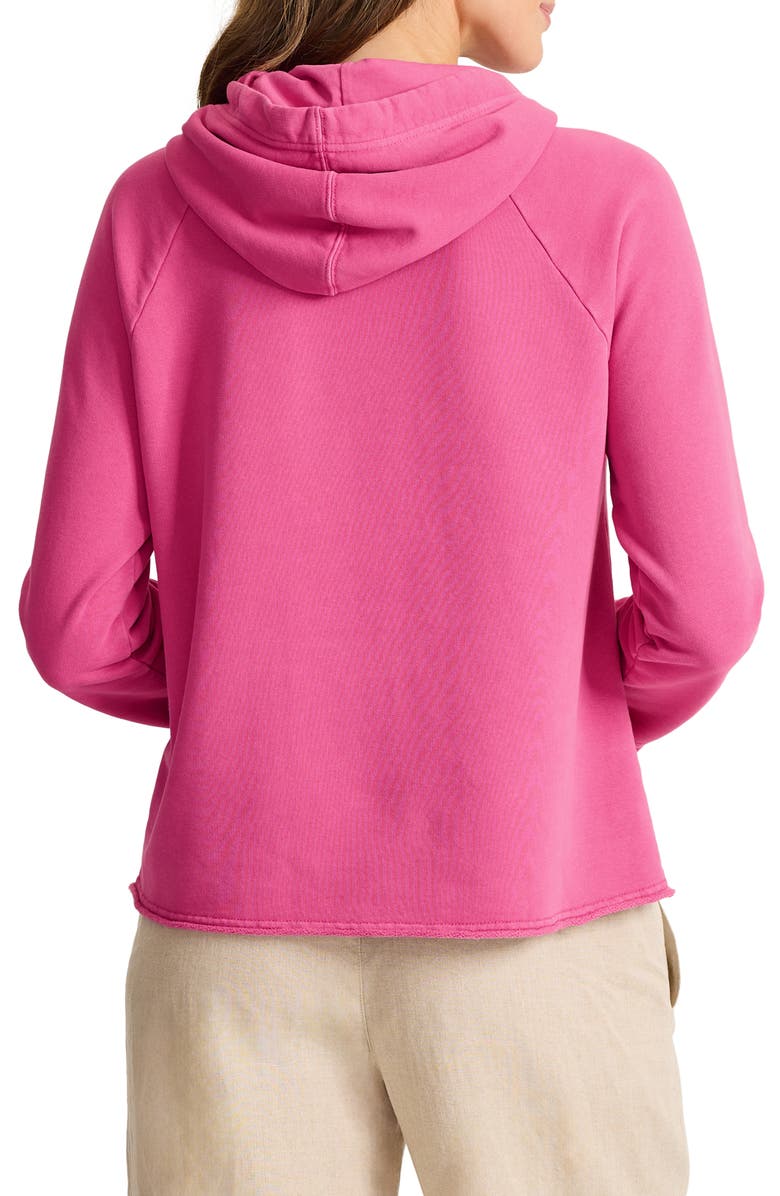 Tommy Bahama Marina Del Mar Raw Edge Hoodie, Alternate, color, Very Berry