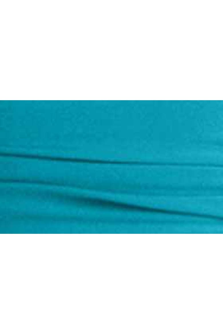 Ivy & Blu Pleated Jersey Fit & Flare Dress, Alternate, color, TURQUOISE