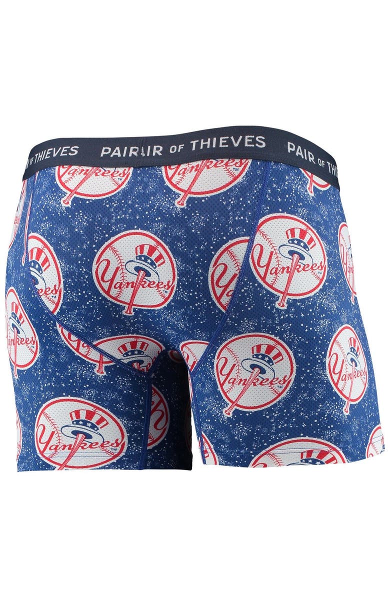 Pair of Thieves Men's Pair of Thieves Navy/Blue New York Yankees Super Fit 2-Pack Boxer Briefs Set, Alternate, color, Navy