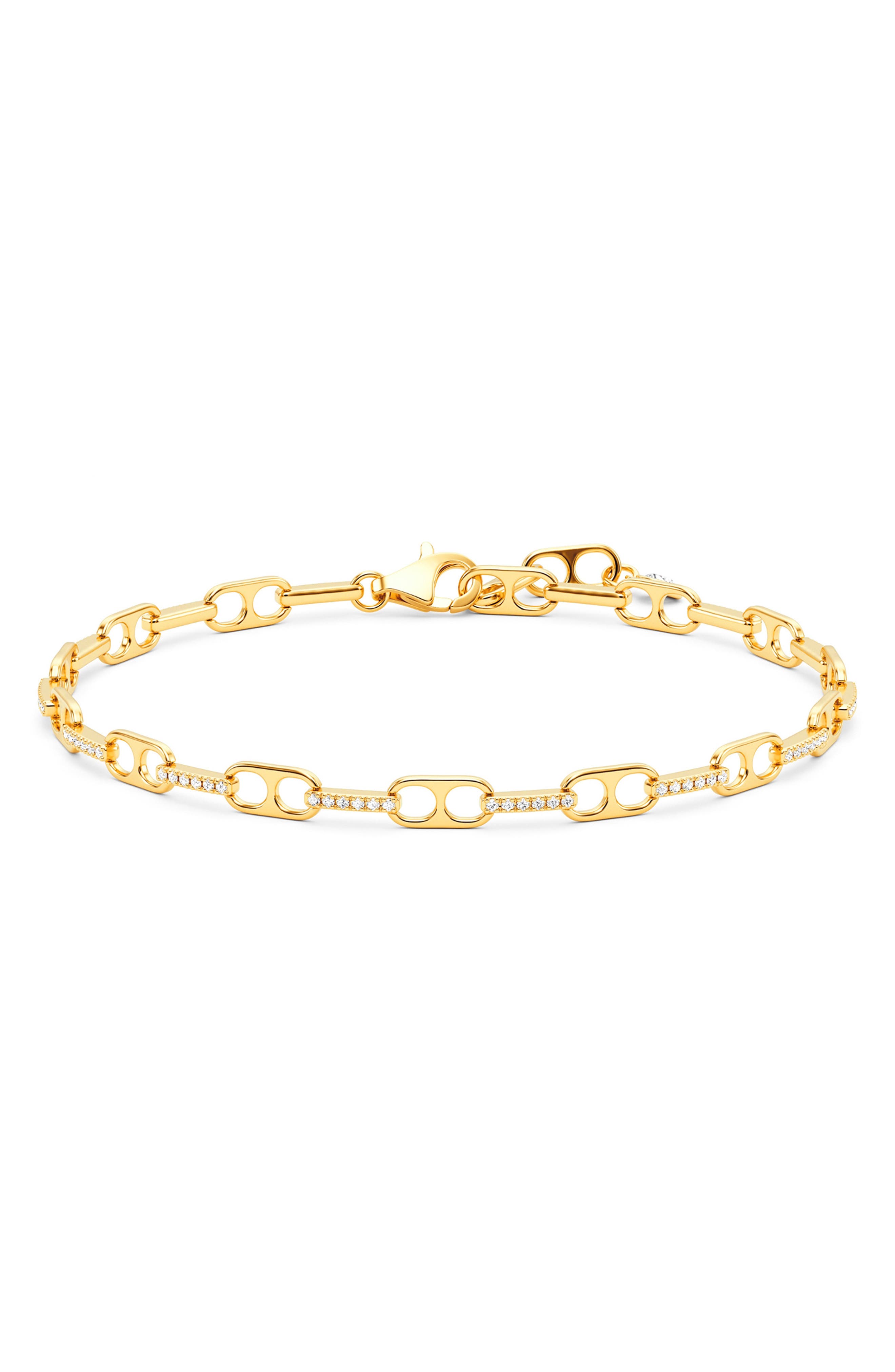 18 KT YELLOW GOLD CLEAR CZ