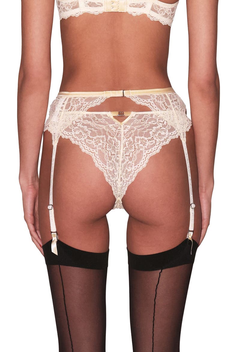 Bianca Lace Underwire Balconette Bra, Alternate, color, BUTTERCUP