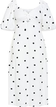 City Chic Nala Dot Maxi Dress